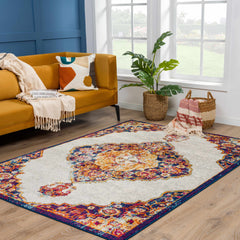 Istanbul Orange Area Rug - Clearance - Ornate Home