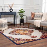 Istanbul Orange Area Rug - Clearance - Ornate Home