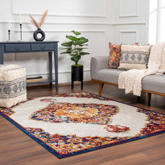 Istanbul Orange Area Rug - Clearance - Ornate Home