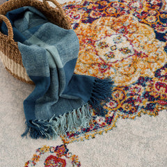 Istanbul Orange Area Rug - Clearance - Ornate Home