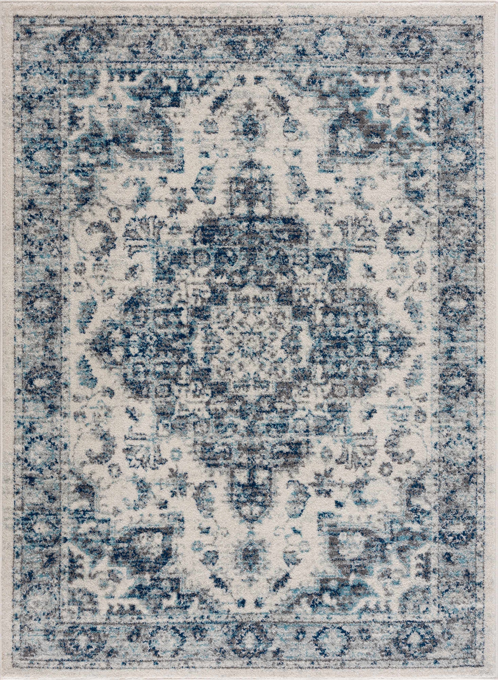 Istanbullu Blue Area Rug - Clearance - Ornate Home