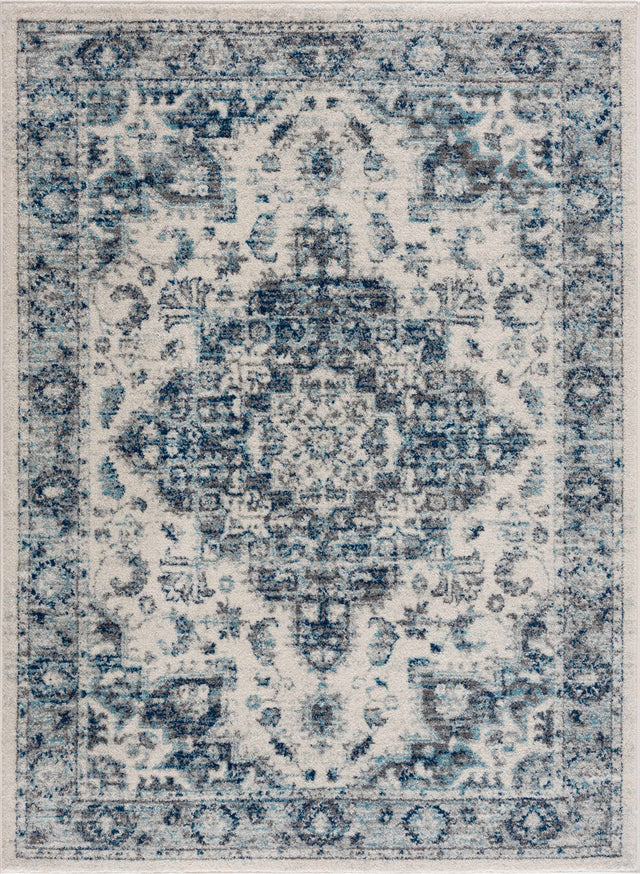 Istanbullu Blue Area Rug - Clearance - Ornate Home