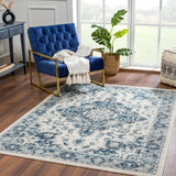 Istanbullu Blue Area Rug - Clearance - Ornate Home