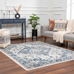 Istanbullu Blue Area Rug - Clearance - Ornate Home