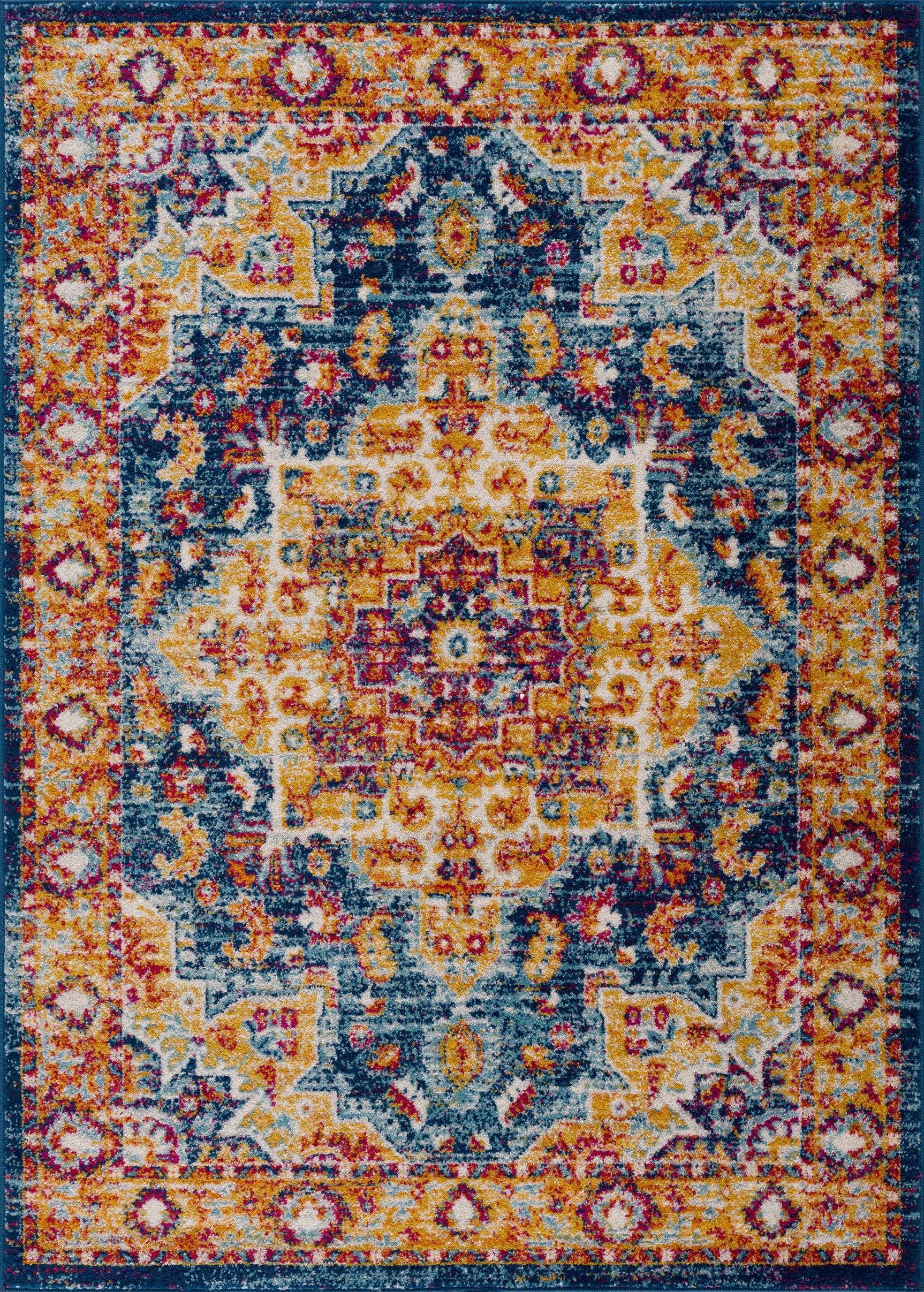 Istanbullu Orange Area Rug - Clearance - Ornate Home