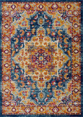 Istanbullu Orange Area Rug - Clearance - Ornate Home