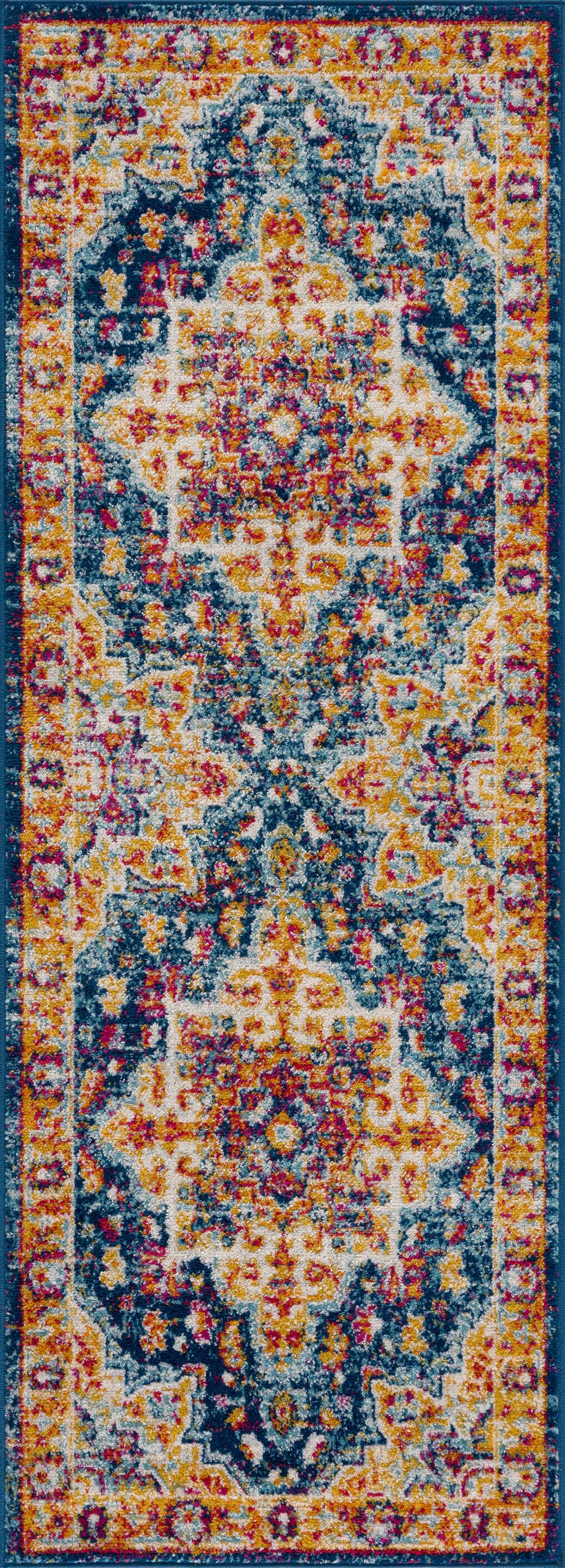 Istanbullu Orange Area Rug - Clearance - Ornate Home