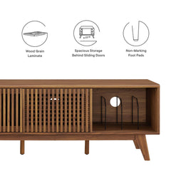 Iterate Walnut 59" TV Stand - Ornate Home