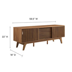 Iterate Walnut 59" TV Stand - Ornate Home