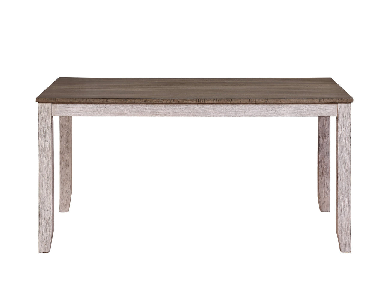Ithaca Grayish White/Brown Dining Table - Ornate Home