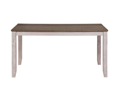 Ithaca Grayish White/Brown Dining Table - Ornate Home