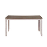 Ithaca Grayish White/Brown Dining Table - Ornate Home