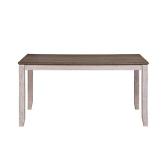 Ithaca Grayish White/Brown Dining Table - Ornate Home