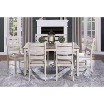 Ithaca Grayish White/Brown Dining Table - Ornate Home