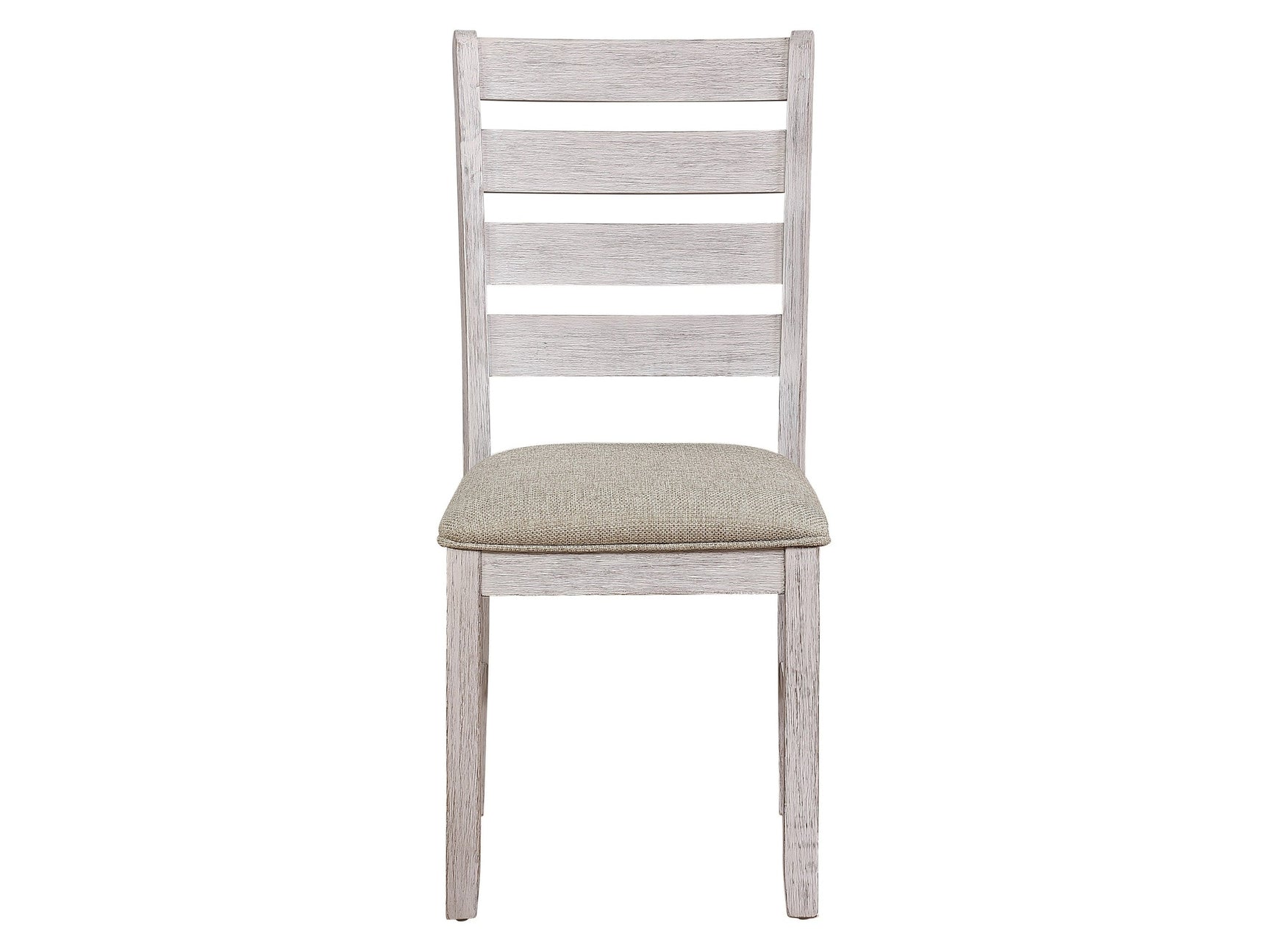 Ithaca Grayish White/Brown Side Chair (Set of 2) - Ornate Home