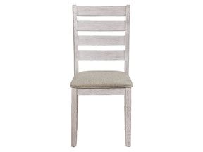 Ithaca Grayish White/Brown Side Chair (Set of 2) - Ornate Home