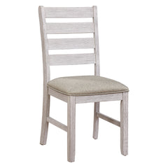 Ithaca Grayish White/Brown Side Chair (Set of 2) - Ornate Home
