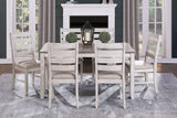 Ithaca Grayish White/Brown Side Chair (Set of 2) - Ornate Home