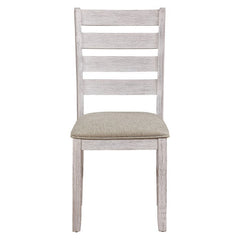 Ithaca Grayish White/Brown Side Chair (Set of 2) - Ornate Home