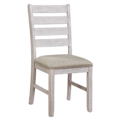 Ithaca Grayish White/Brown Side Chair (Set of 2) - Ornate Home