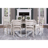 Ithaca Grayish White/Brown Side Chair (Set of 2) - Ornate Home