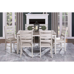 Ithaca Grayish White/Brown Side Chair (Set of 2) - Ornate Home