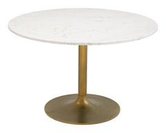 Ithaca White & Gold Dining Table - Ornate Home