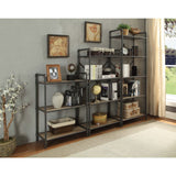 Itzel Antique Oak & Sandy Gray Bookshelf - Ornate Home