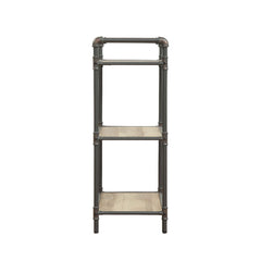 Itzel Antique Oak & Sandy Gray Bookshelf - Ornate Home