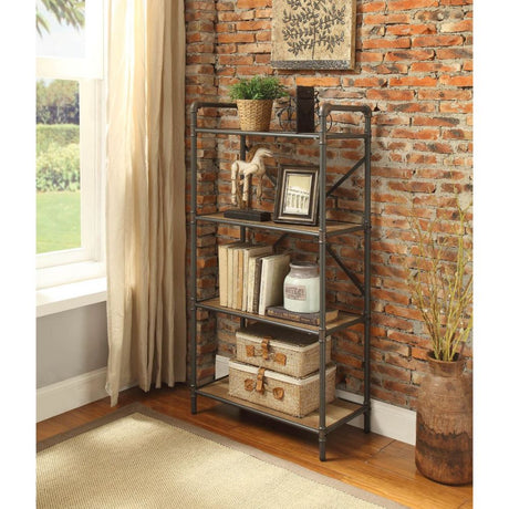 Itzel Oak Bookshelf - Ornate Home