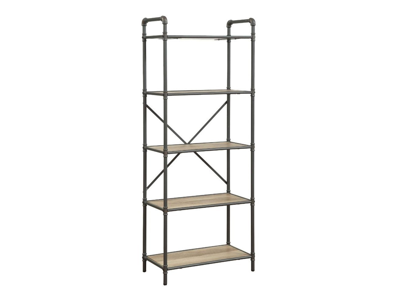 Itzel Oak Bookshelf - Ornate Home