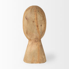 Ivan Brown Medium Wooden Head Sculpture - Ornate Home