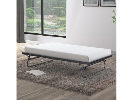 Ivana Black Metal Trundle - Ornate Home