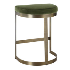 Ivanna Brass Moss Counter Stool - Ornate Home