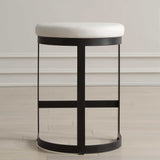 Ivanna White Counter Stool - Ornate Home