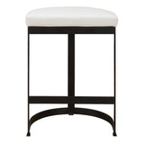 Ivanna White Counter Stool - Ornate Home