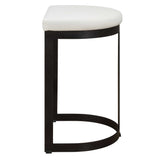 Ivanna White Counter Stool - Ornate Home