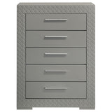Ives Grey High Gloss Chest - Ornate Home