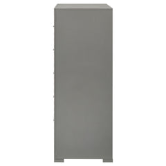 Ives Grey High Gloss Chest - Ornate Home