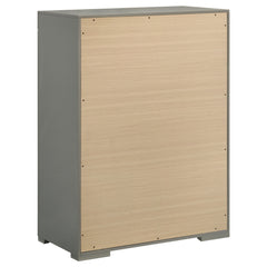 Ives Grey High Gloss Chest - Ornate Home