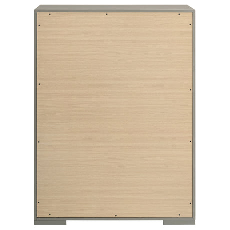 Ives Grey High Gloss Chest - Ornate Home