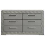 Ives Grey High Gloss Dresser - Ornate Home