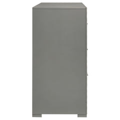 Ives Grey High Gloss Dresser - Ornate Home