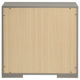 Ives Grey High Gloss Nightstand - Ornate Home