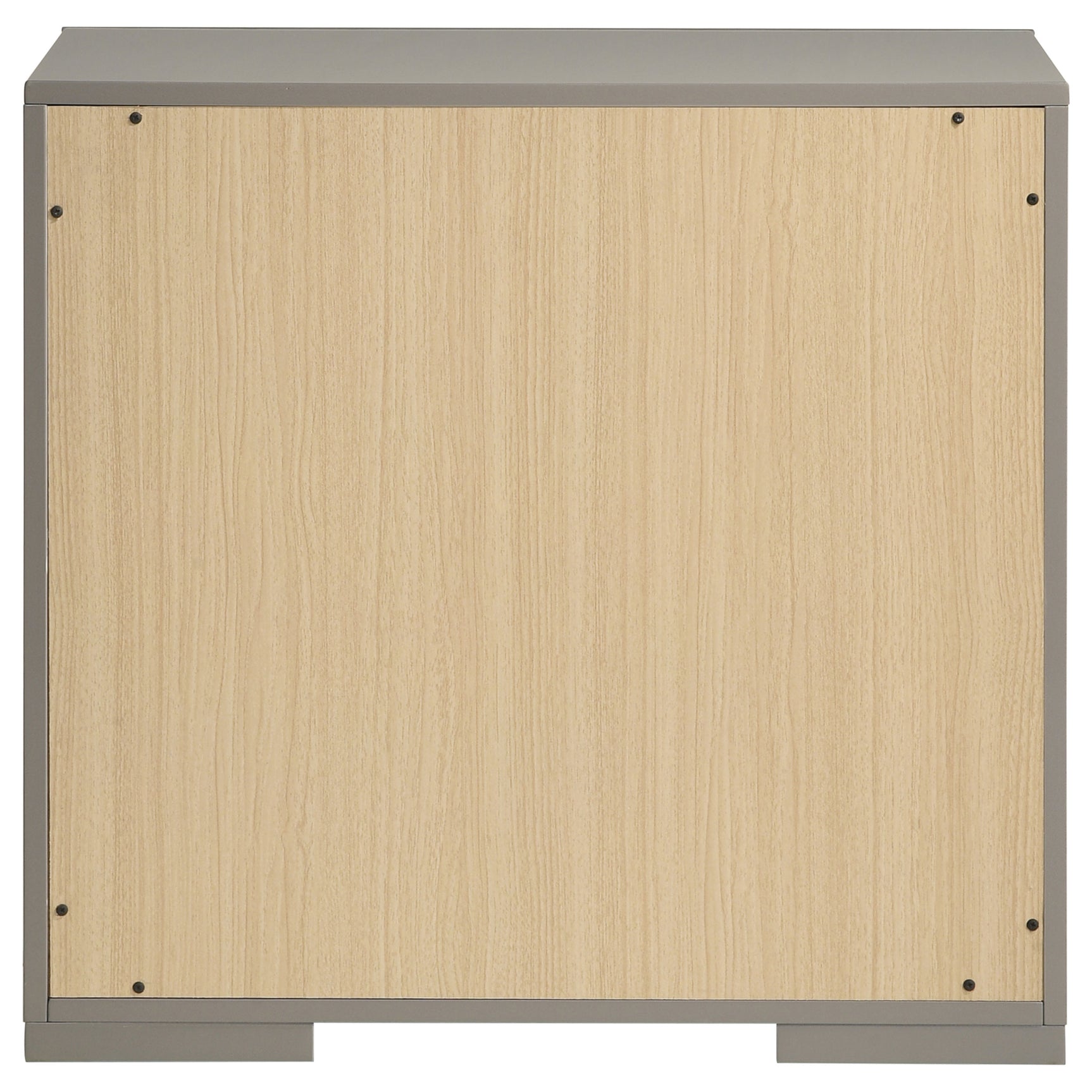 Ives Grey High Gloss Nightstand - Ornate Home