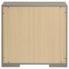 Ives Grey High Gloss Nightstand - Ornate Home
