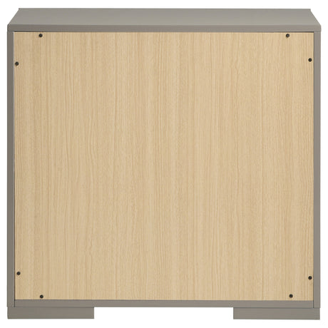 Ives Grey High Gloss Nightstand - Ornate Home