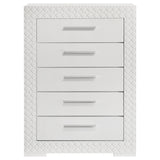 Ives White High Gloss Chest - Ornate Home
