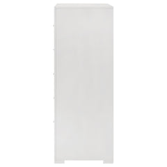 Ives White High Gloss Chest - Ornate Home