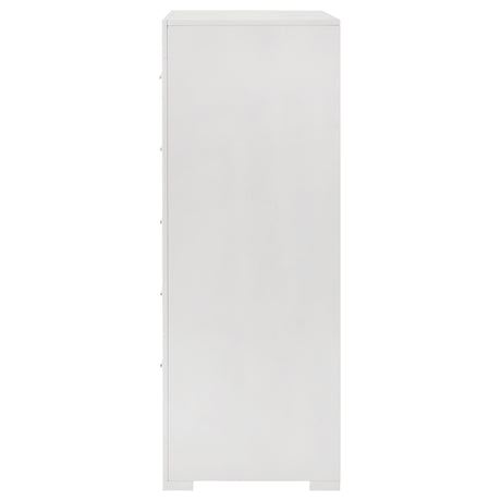 Ives White High Gloss Chest - Ornate Home